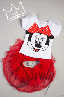 Костюм "Minnie Mouse" с красной юбкой